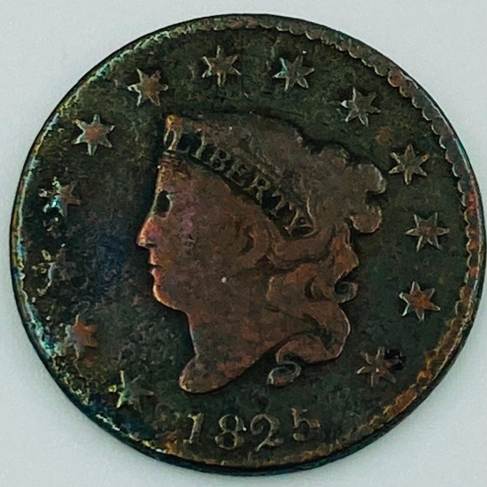1825 Coronet Head Large Cent
