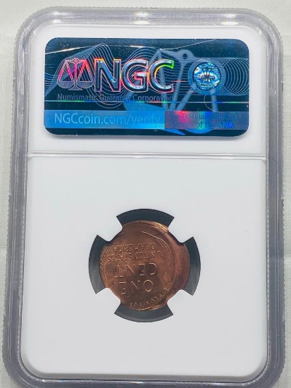 NGC 1945 1 Cent Mint Error MS64 RB
