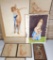 6 Orig. Nude Watercolors & Sketches
