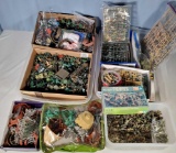 2 Tray Lots FULL of Toy Soldiers, Kits and Accessories