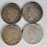 4 US Silver Dollar 1922, 1922-S, 1923-S, 1934-D