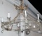 Mid century lucite circle chandelier for restoration