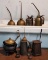 3 Fire Starter Pots and 7 varied Oil Cans