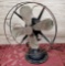 Antique Cast Iron Base Rotating Fan by Robbins & Muers