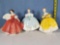 3 Royal Doulton Lady Figurines- First Waltz HN 2862, The Last Waltz HN 2315, First Dance HN 2803