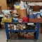 3 Tier Cart of Kitchen Collectibles, Steins, Miniatures, Pottery and More