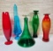 5 Pcs. Mid Century Art Glass