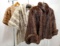 3 Vintage Mink Fur Coats