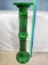 Green Marble Pedestal Plant Stand