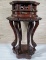 Rosewood Pagoda Style Marble Top Stand