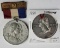 2 George Washington 1889 Centennial Medals
