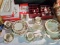 Lot of Christmas Porcelain Dinnerware and Ornaments