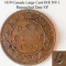 1859 Canada Large Cent D.P. N9-1/N9-4 Repunched Date VF
