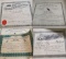 Collection Of Homing Pigeon Diplomas Early 20th Century