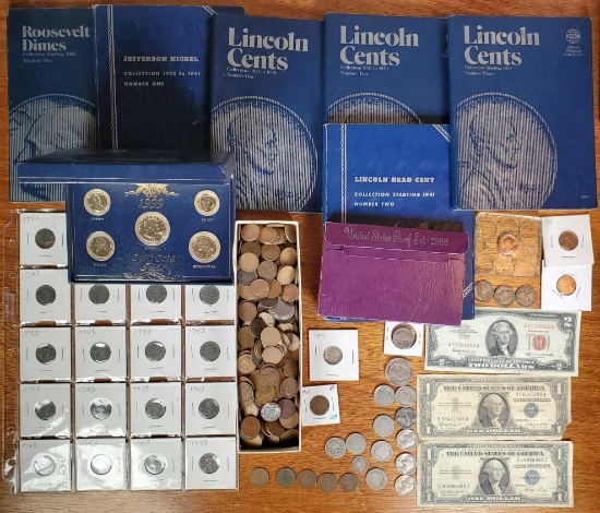 Case Lot of US Coins and Currency