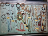 Case Lot Costume Jewelry incl. Many Signed Pieces