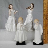 4 Royal Doulton Child Figurines- Darling HN 1985, Embrace HN 4258, Bedtime HN 1978, Welcome HN 3764