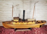 Vintage Remote Control Seguin Replica Tugboat Model