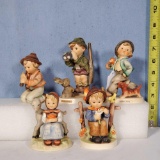 5 Mixed Date Hummel Figurines