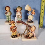 5 Hummel Figurines