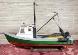 Vintage Remote Control Shrimping Boat Model