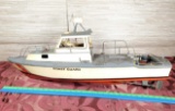 Vintage Remote Control Coast Guard Boat Model