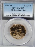 MS 67 PCGS 2000-D Sacagawea Millennium Set Dollar