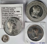 3 George Washington 1889 Centennial Medals