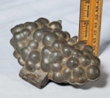 Early 1900'S Pewter Grape Form Ice Cream Mold