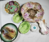 6 Pieces Of Antique Porcelian Dishes