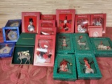 Approx. 25 Reed & Barton Christmas Ornaments New in Boxes
