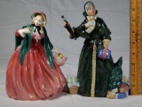 2 Royal Doulton Lady Figurines- Lady Chairman HN 1949, Christmas Parcels HN 2851