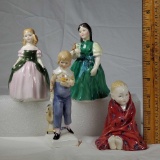 4 Royal Doulton Child Figurines- This Little Pig HN 1793, Tom HN 2864, Francine HN 2422, Penny HN 23