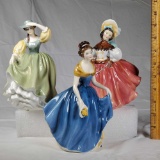 3 Royal Doulton Lady Figurines- The Skater HN 2117, Melanie HN 2271, Buttercup HN 2309