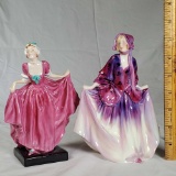 2 Royal Doulton Lady Figurines- Delight HN 1772, Sweet Anne HN 1496