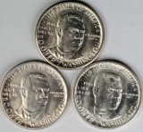 3 BU Booker T Washington Commemorative Half Dollars - 1946 P,D & S