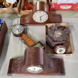 USA Bell Dome Mantle Clock and other electric and as is clocks