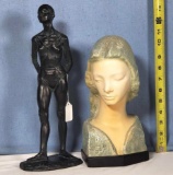 V. Glinsky Madonna Bust & Anthony Cipriano Ballet Dancer Figurines