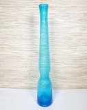 Mid Century Blue Bischoff Rocket Vase