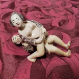 Pair Of Erotica Japanese Figures