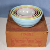 Set of Vintage Beehive Pfaltzsgraff 5 Nesting Bowls