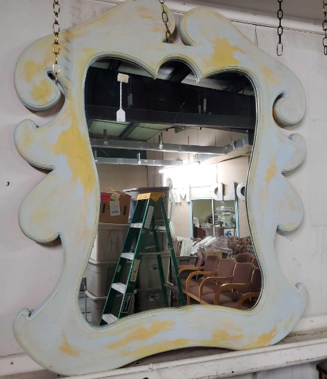 Avner Zabari Artist Unsigned Hand Painted Mirror