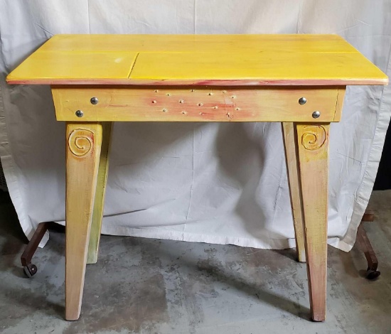 Avner Zabari Hand Painted Dresser/ Foyer Table