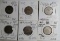 6 1869 Varied Repunched Date Error Die Variety Shield Nickels