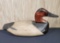 Old Wood Hand Painted Red Head Duck Decoy