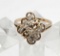 Vintage Love Story 10k Gold Diamond Ring