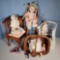 Collection of Vintage Dolls and Doll Furniture