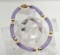 14k Gold Lavender Jade Bracelet