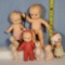 9 Mixed Era and Size Rosie O'Neill's kewpie Dolls