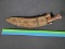 Vintage Antique Gurkha Khukuri Handmade kukri, khukri Dagger Knife Nepal With Jeweled Sheath